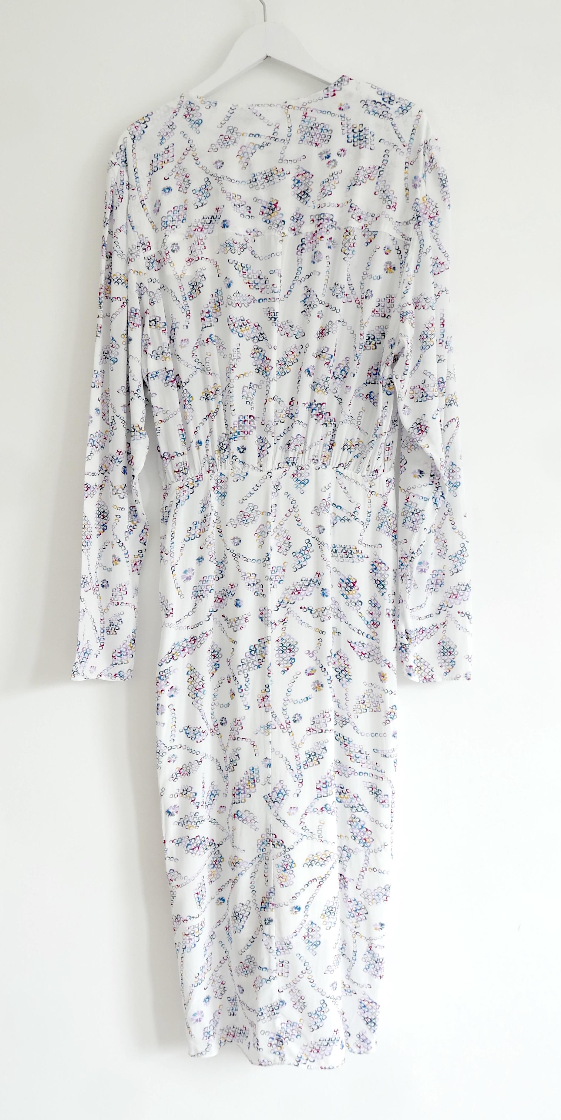 Isabel Marant Etoile Danalia - Robe à imprimé bloc écru en vente 1