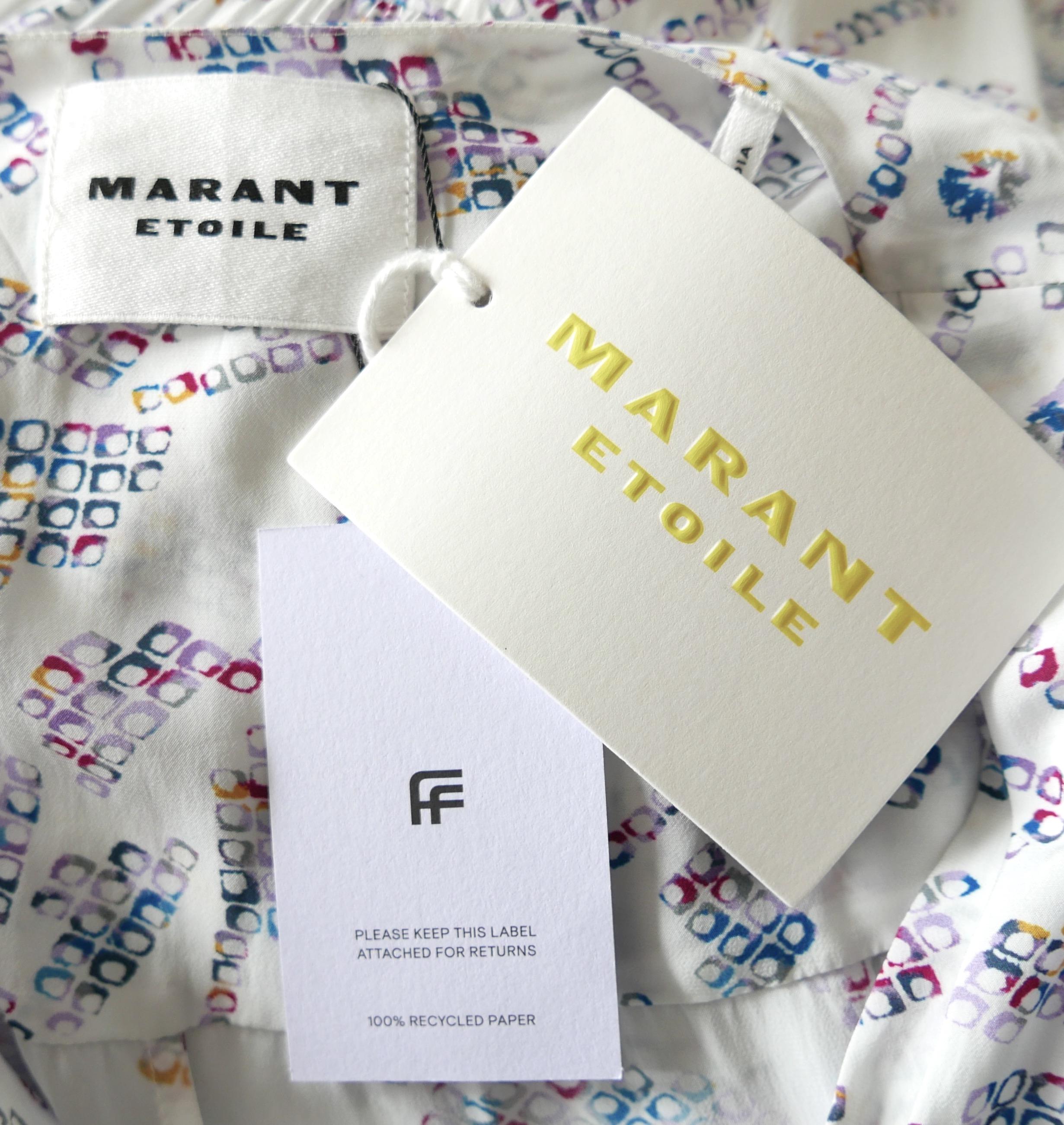 Isabel Marant Etoile Danalia - Robe à imprimé bloc écru en vente 2