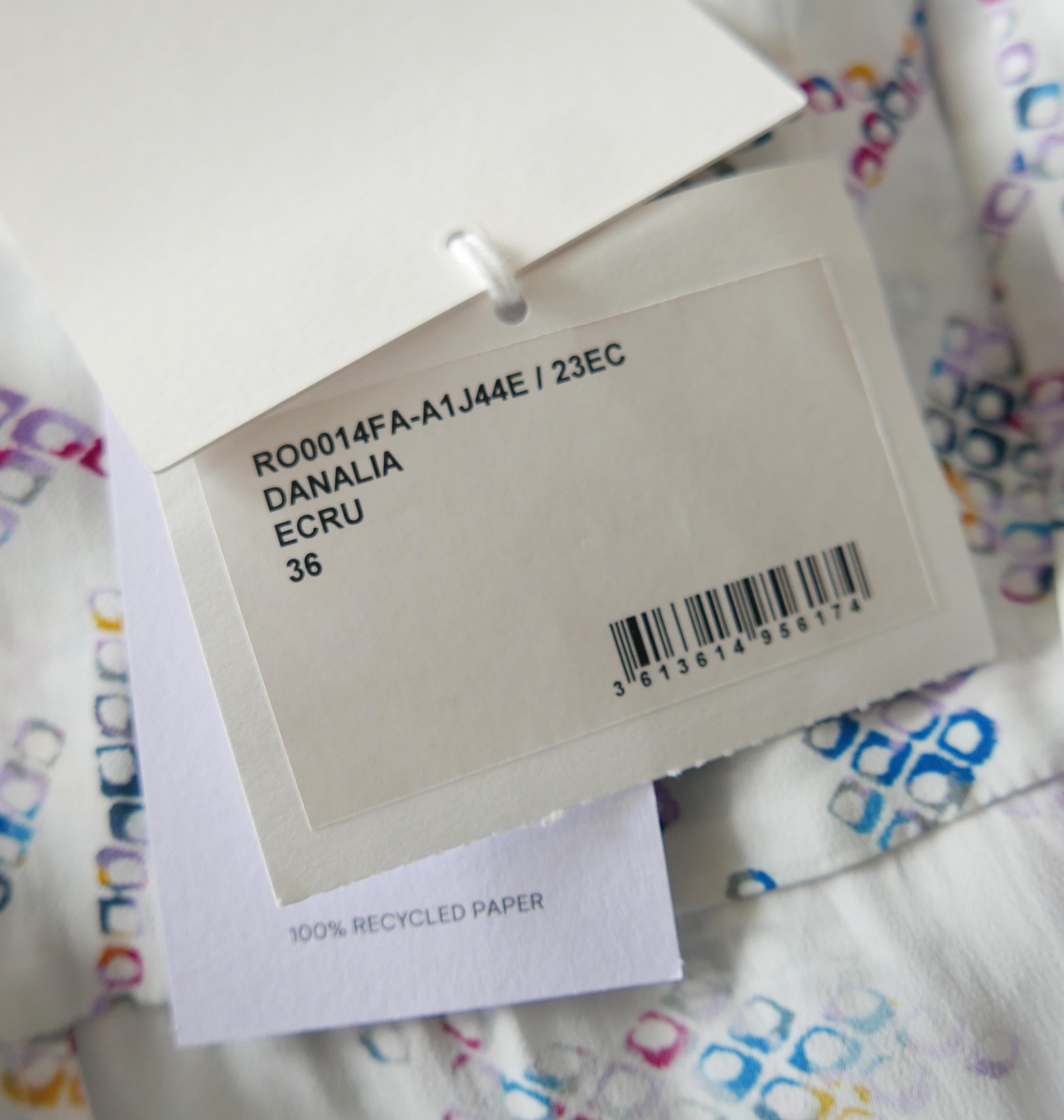 Isabel Marant Etoile Danalia - Robe à imprimé bloc écru en vente 3