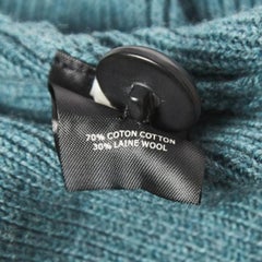 Isabel Marant Etoile Green Wool Blend Knit Button Detailed Sweater XS