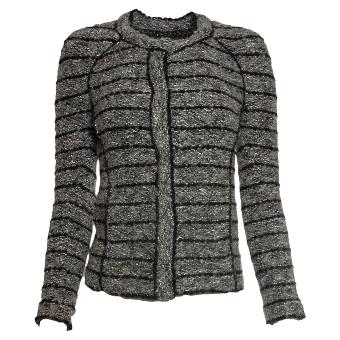 Isabel Marant Etoile, graue und schwarze Tweedjacke