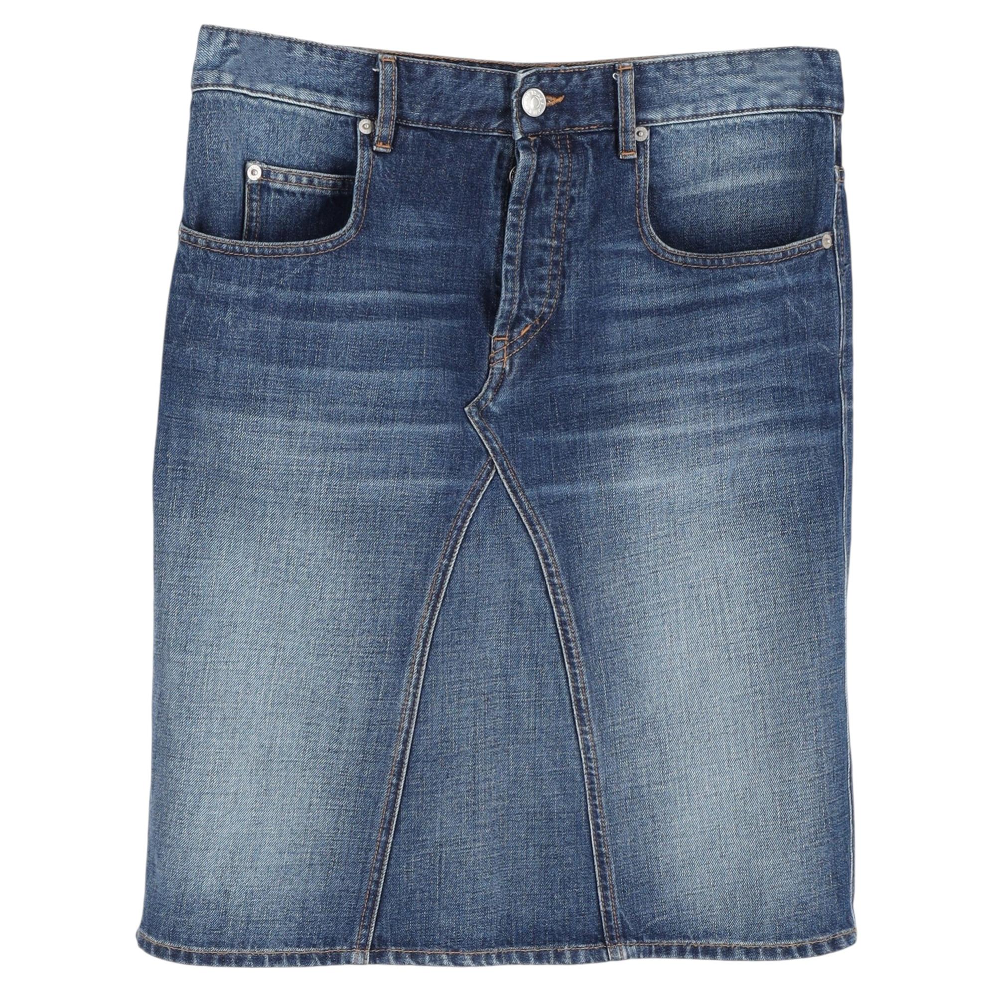 Falda hasta la rodilla de Isabel Marant Etoile, de denim de algodón azul en venta