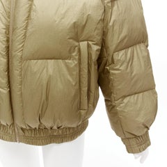 ISABEL MARANT ETOILE Chaqueta Kristen acolchada con paneles dorados mate FR38 M