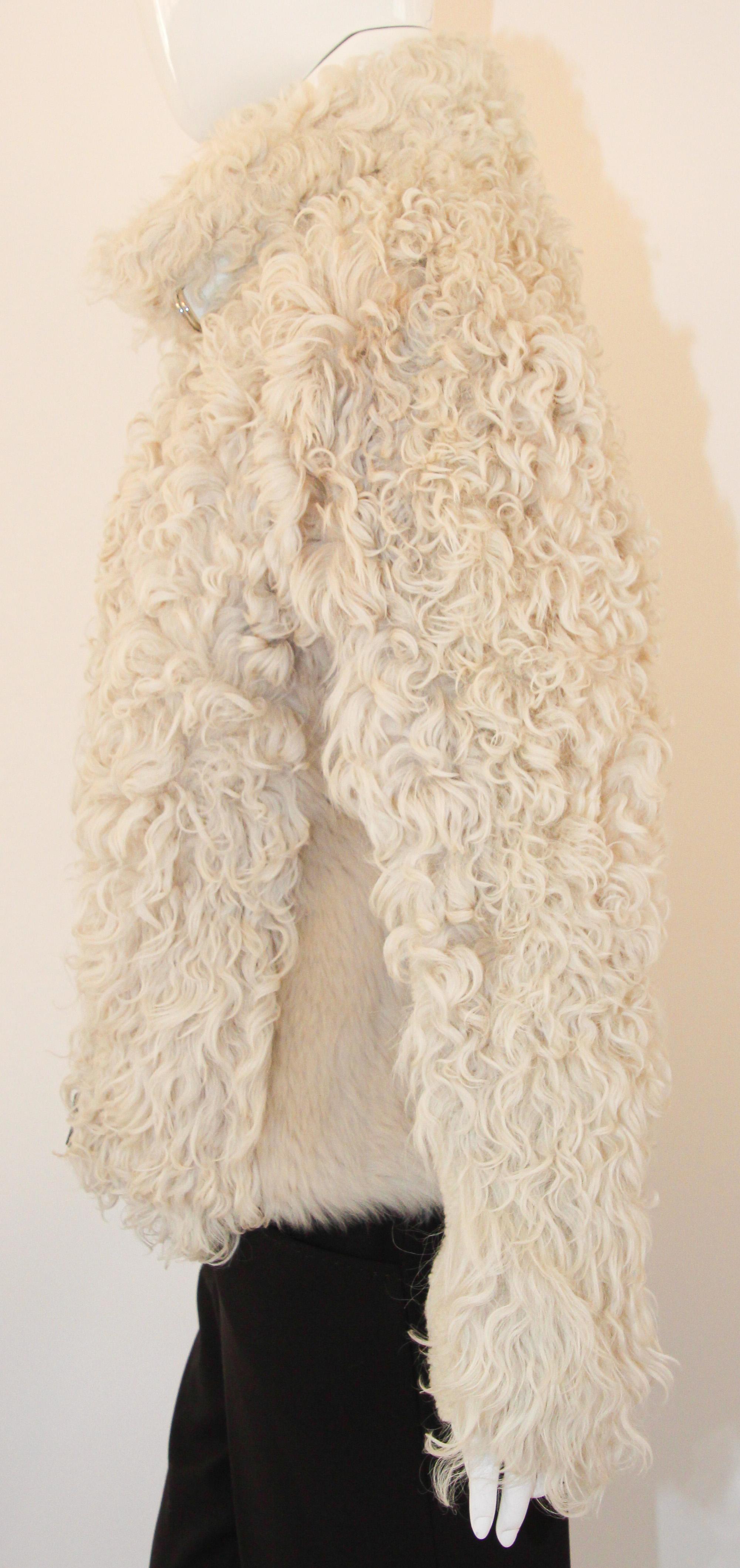 Isabel Marant Etoile Lamb Curly Shearling Bomber Jacket For Sale 3