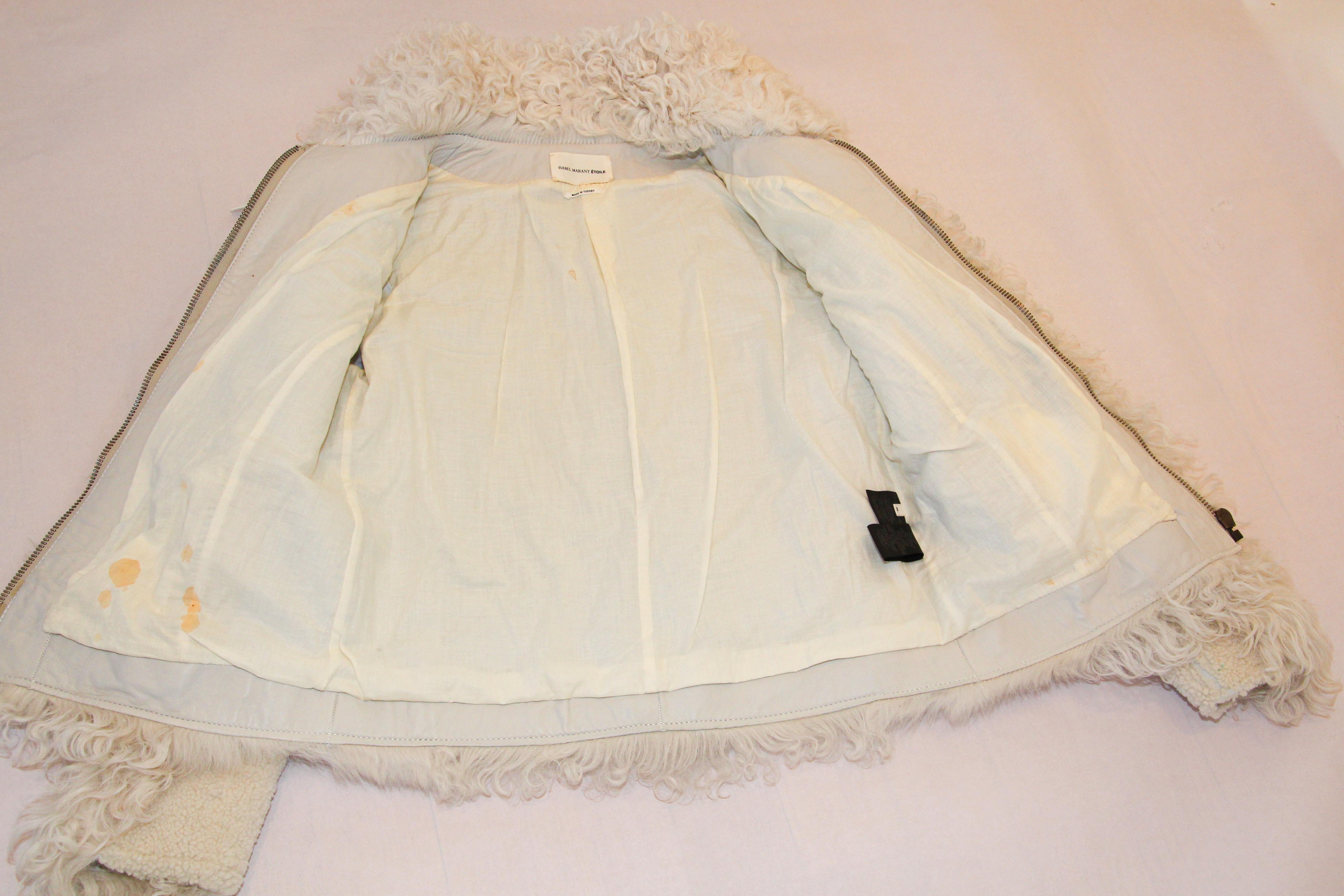 Bomber Isabel Marant Etoile in montone riccio di agnello in vendita 11