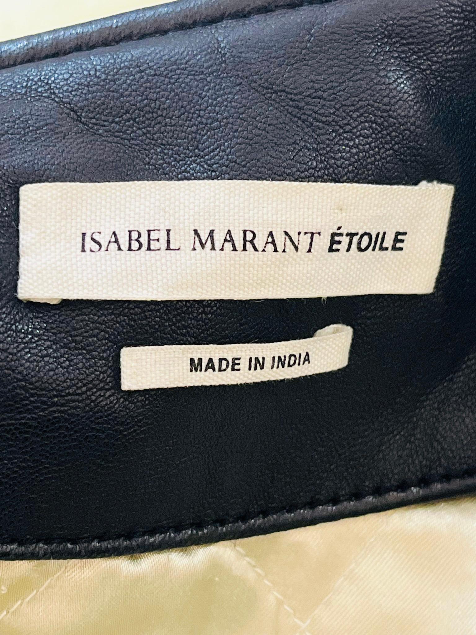 Isabel Marant Etoile Lambskin Biker Jacket For Sale 1