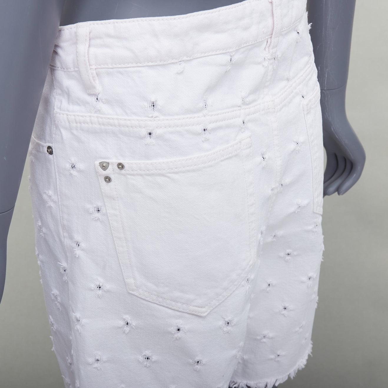 ISABEL MARANT ETOILE Liny, pantaloncini in denim sfrangiati a fori bianchi FR38 M.
Riferimento: CNPG/A00087
Marchio: Isabel Marant
Model: Liny
Collection'S: Etoile
Materiale: Cotone
Colore: bianco
Modello: Tinta unita
Chiusura: Zip Fly
Dettagli