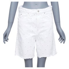 ISABEL MARANT ETOILE Liny Weiße, gebürstete Denim-Shorts aus gebürstetem Denim FR38 M