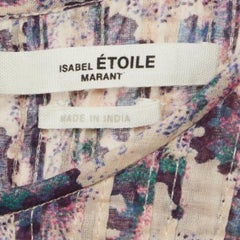 Isabel Marant Etoile Multicolor Printed Cotton Ruffled Ilayona Top M