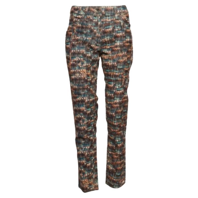 Isabel Marant Etoile Mehrfarbige Hose mit Samtschnalle M im Angebot