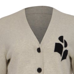 Isabel Marant Etoile Newton Cardigan in Grey Cotton