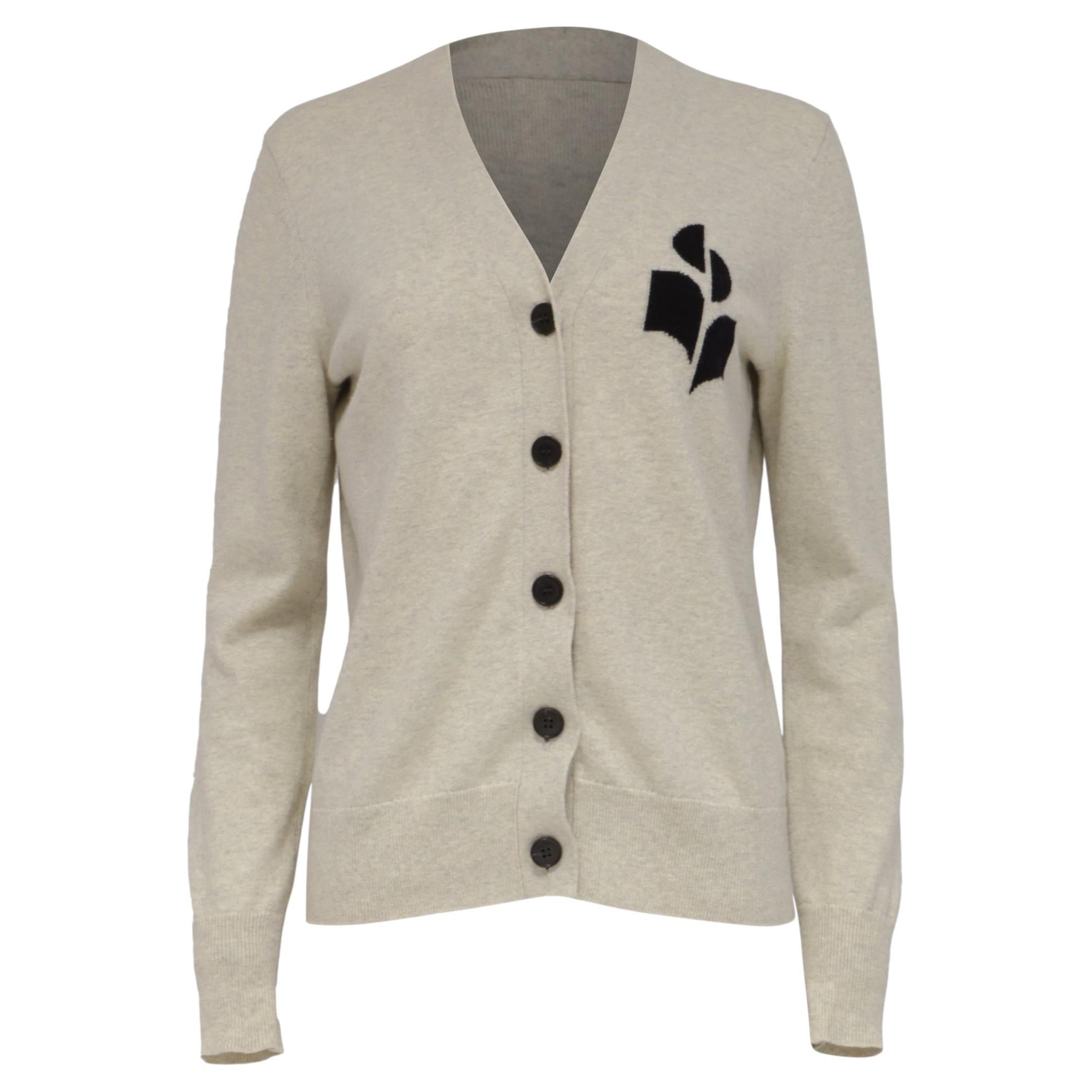 Isabel Marant Etoile Newton Cardigan in Grey Cotton For Sale