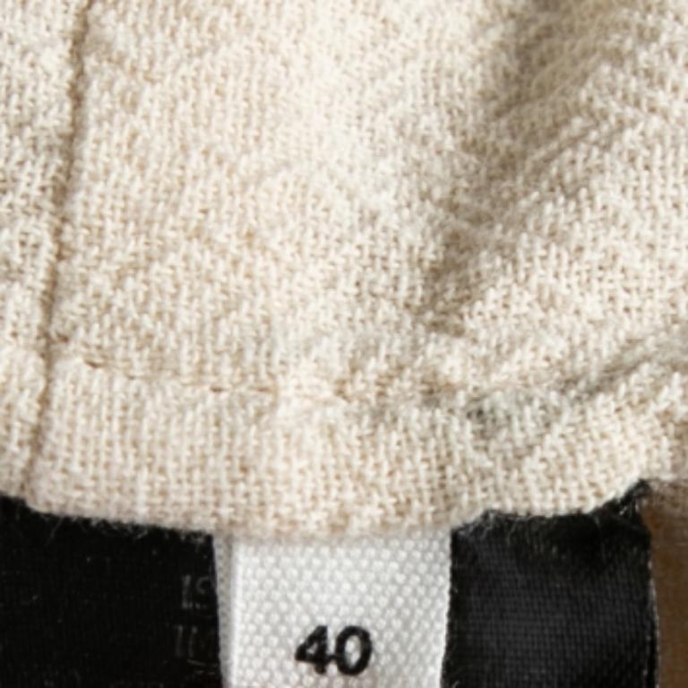 Isabel Marant Etoile Off White Top oversize à volants brodés S.S. White en vente 1