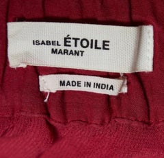 Isabel Marant Etoile Pink Cotton Ruffled Mini Skirt S