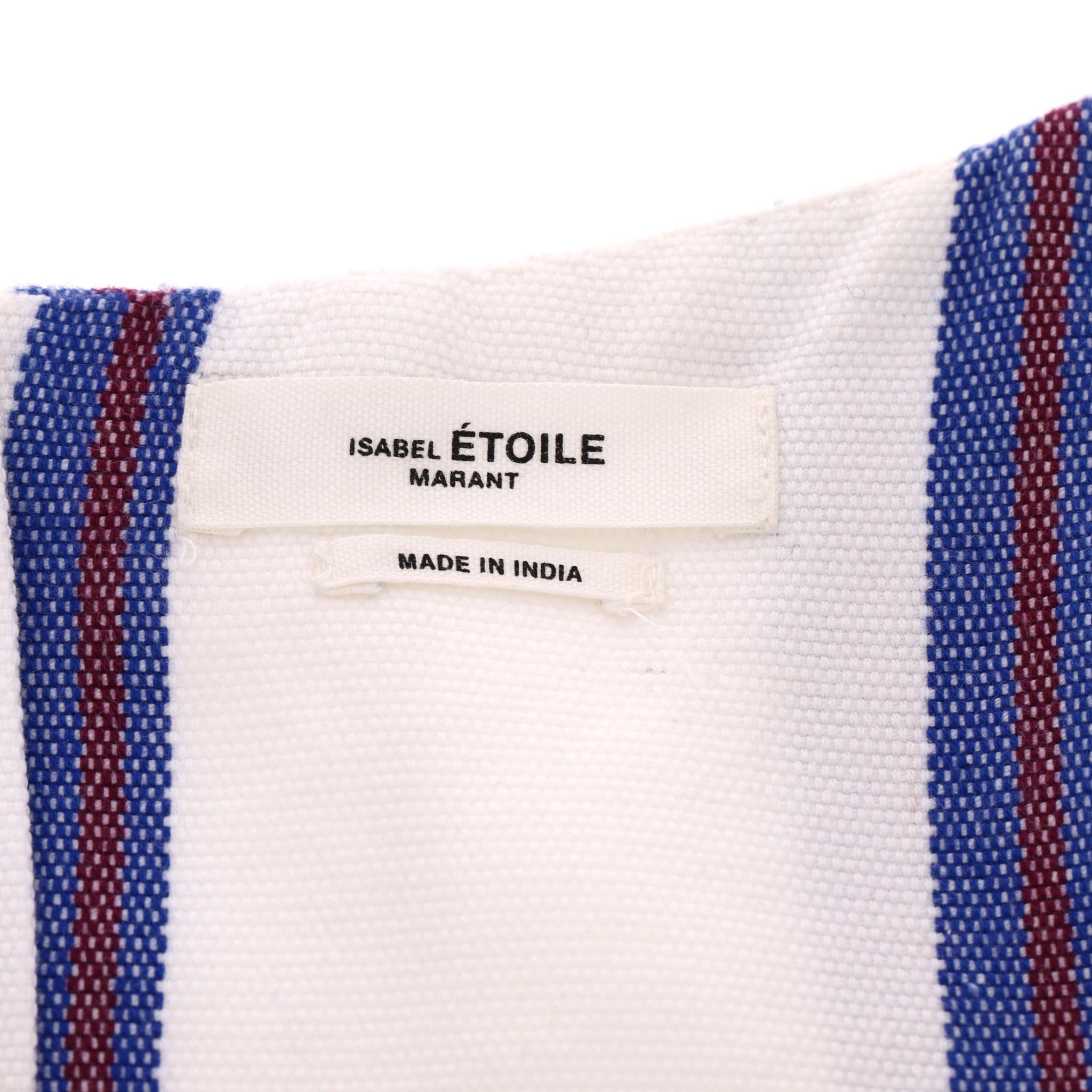 Women's Isabel Marant Etoile Pleated Striped Mini Skirt For Sale