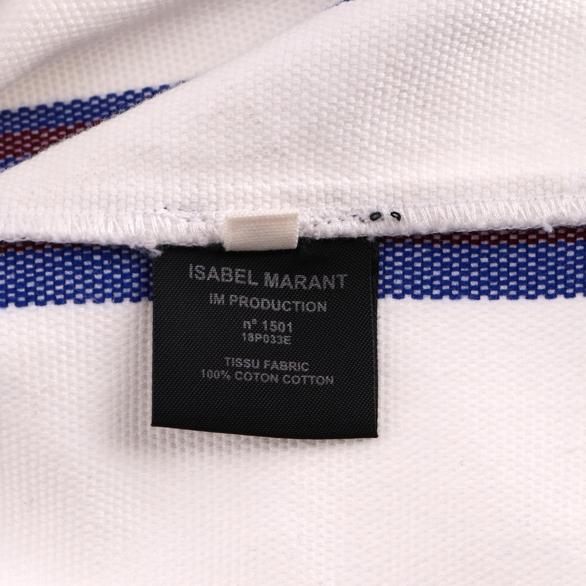 Isabel Marant Etoile Pleated Striped Mini Skirt For Sale 1