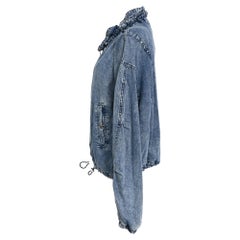 Isabel Marant Etoile Plume Denim Jacket in Blue Lyocell