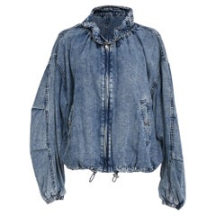 Isabel Marant Etoile Plume Denim Jacket in Blue Lyocell