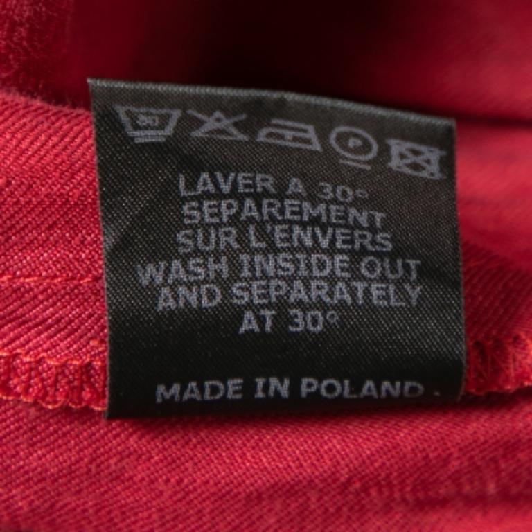 Isabel Marant Etoile Short rouge en lin mélangé S en vente 1