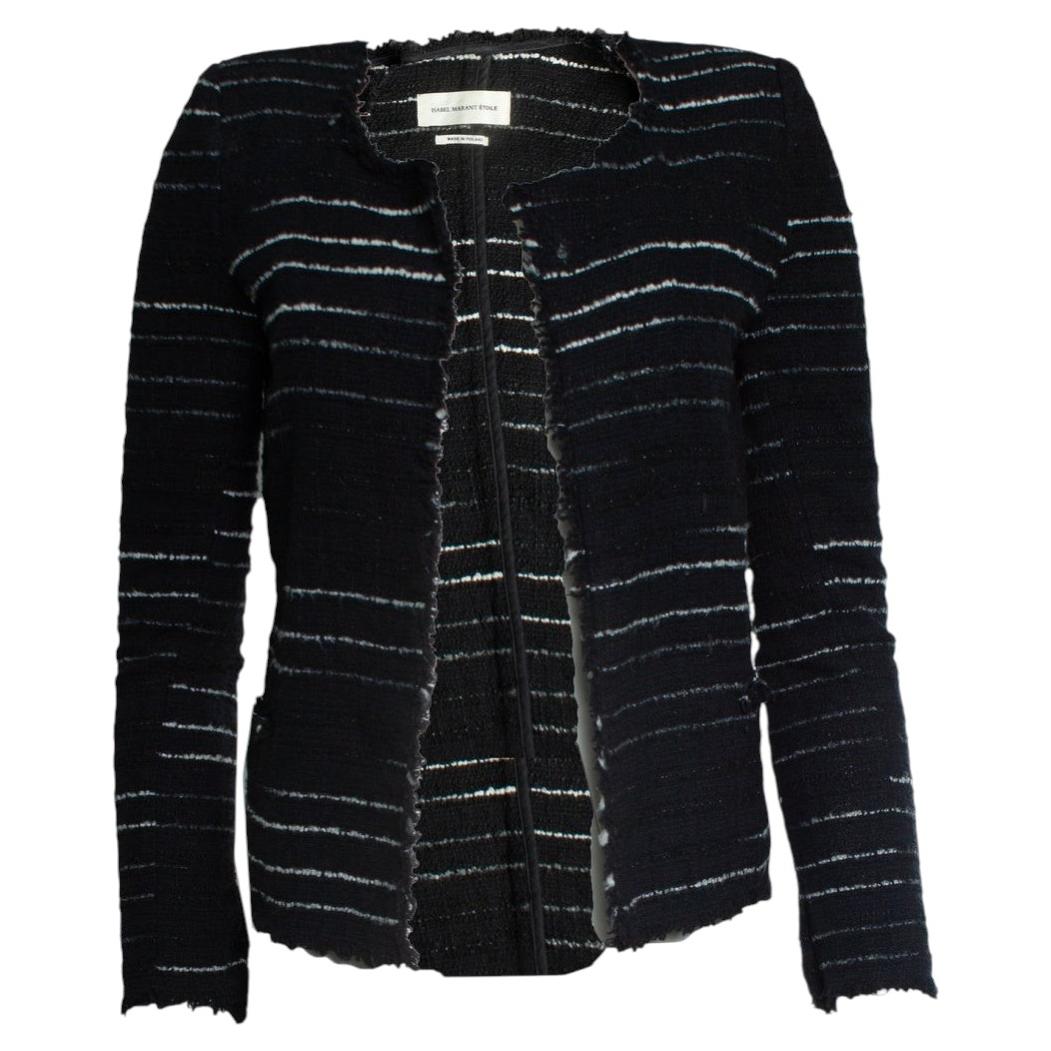 Isabel Marant Etoile, striped blazer in black