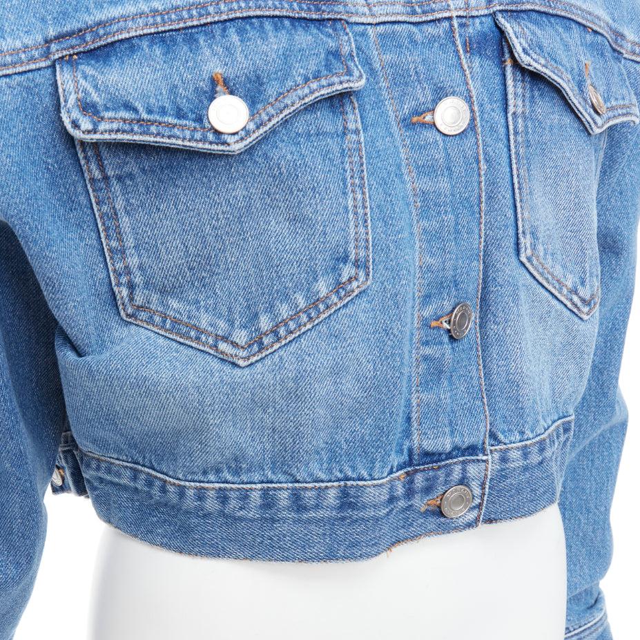ISABEL MARANT ETOILE Tadia blue denim boxy cropped jacket FR36 S
Reference: SNKO/A00464
Brand: Isabel Marant
Model: Tadia
Collection: Etoile
Material: Denim
Color: Blue, Silver
Pattern: Solid
Closure: Button
Extra Details: Upgrade your casual edit