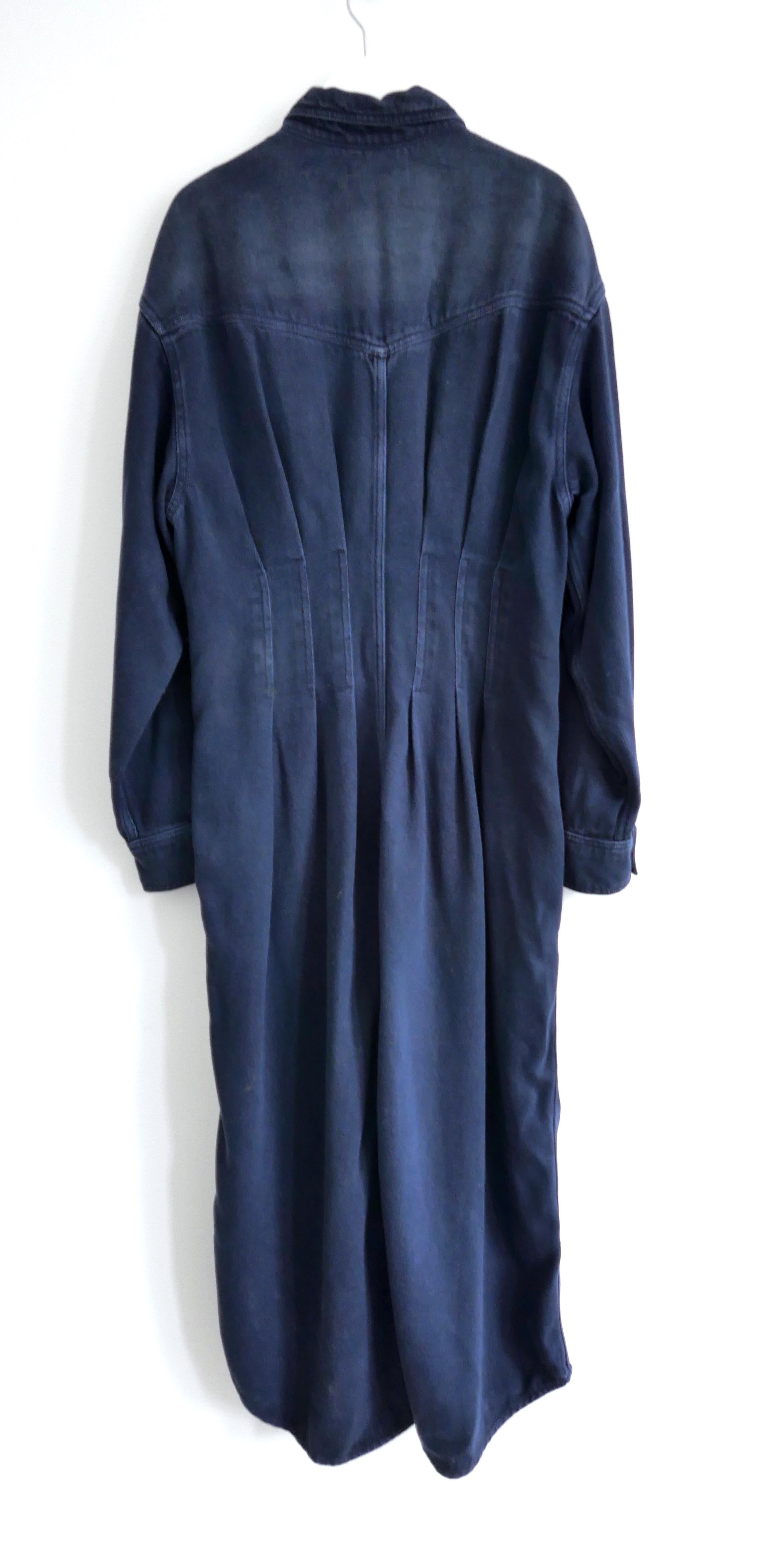 Isabel Marant Etoile Tomia Denim Corset Dress For Sale 1