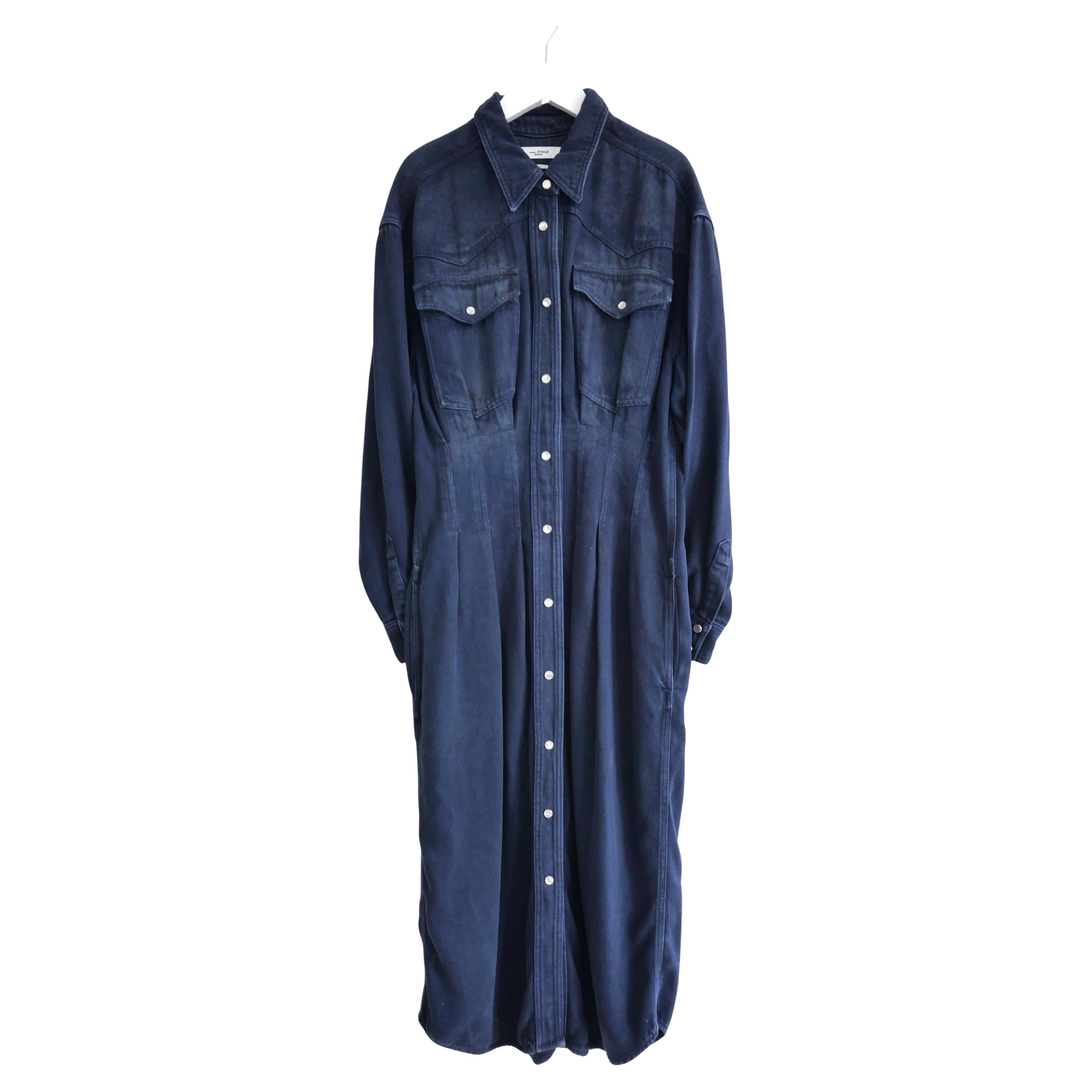 Isabel Marant Etoile Tomia Denim Corset Dress For Sale