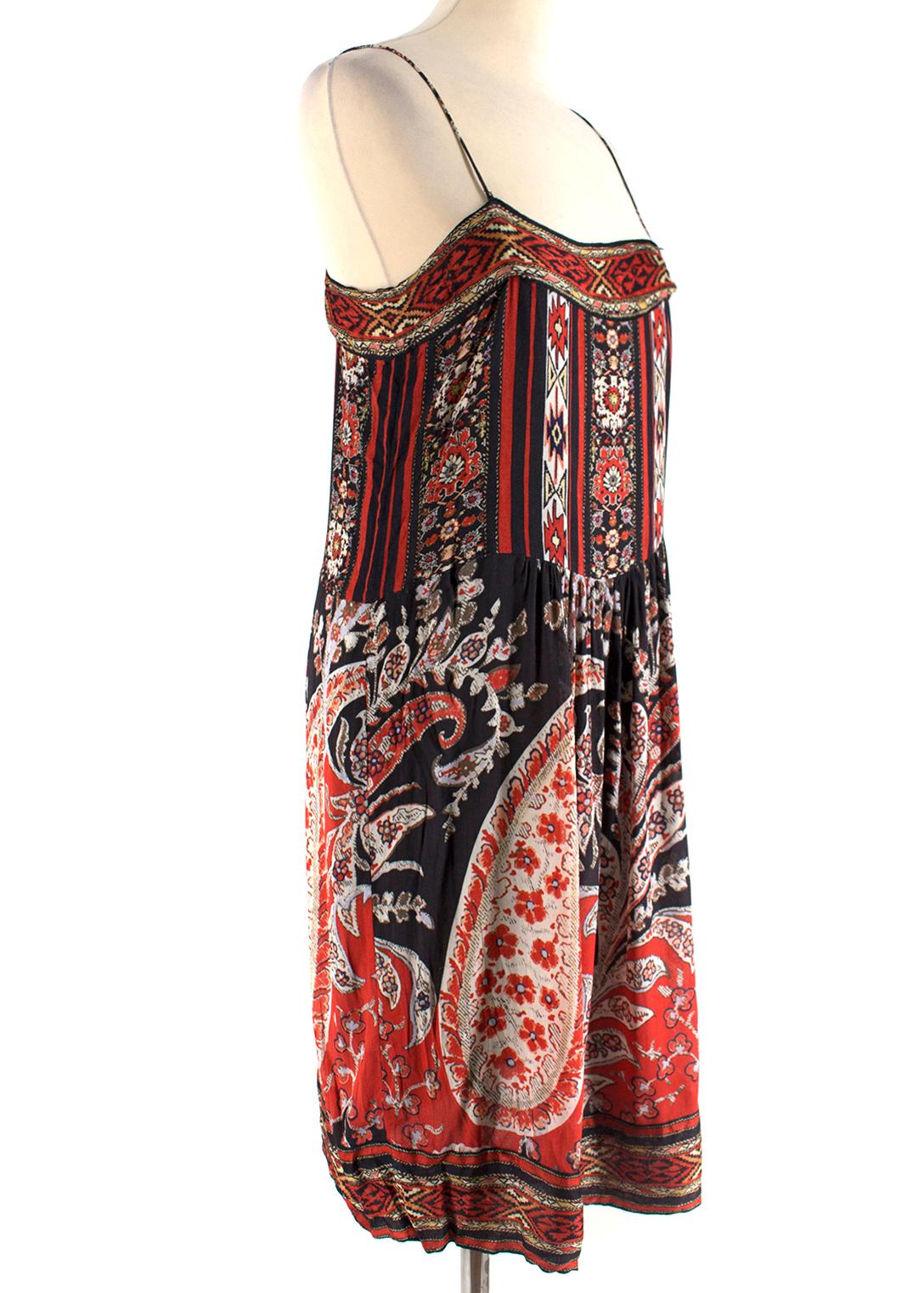 Isabel Marant Etoile Red Paisley Print Dress

- Red Paisley Print Dress
- Strapped bandeau neckline
- Spaghetti straps
- Slightly gathered at waist, flowy skirt 
- Fully lined 

Please note, these items are pre-owned and may show some signs of