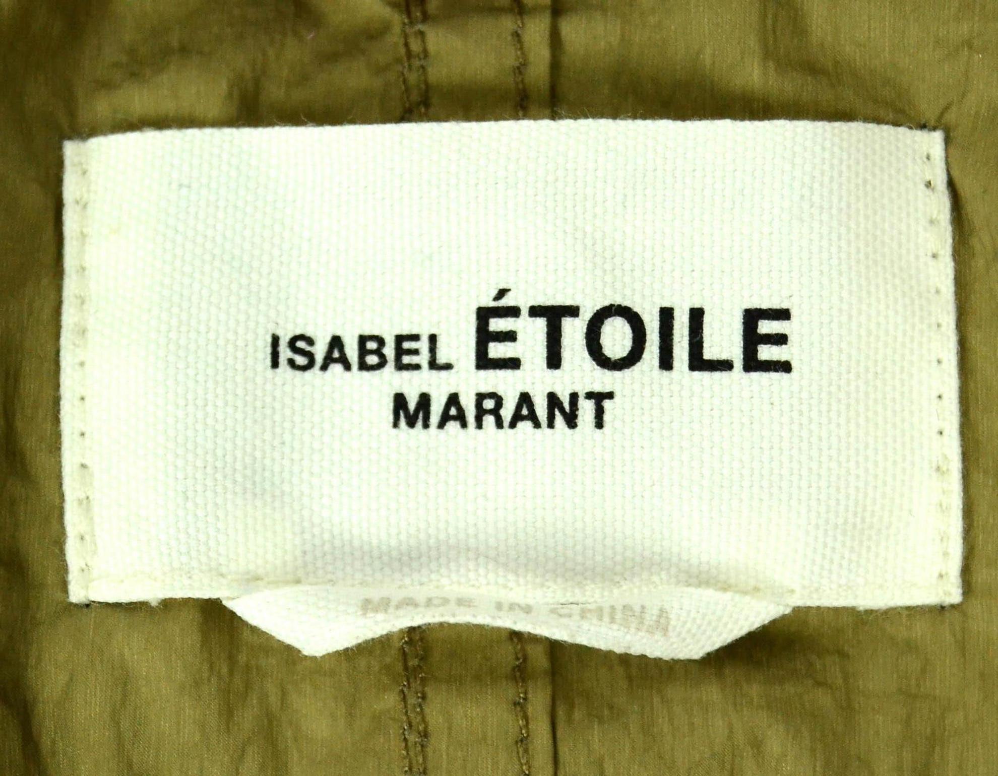 Isabel Marant Étolie Kochao Chevron Parka Coat sz FR36 In Excellent Condition In New York, NY