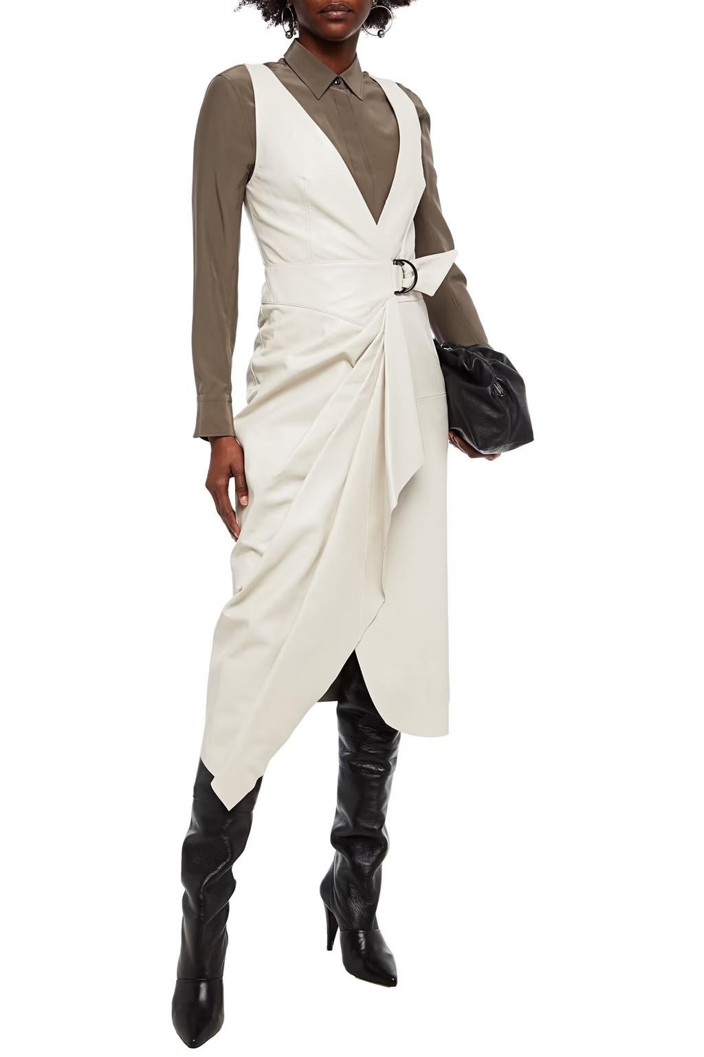 Isabel Marant Fanelia Lederkleid im Angebot 3
