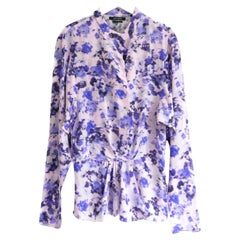 Isabel Marant Fidaje Bluse mit verschwommenem Blumendruck 