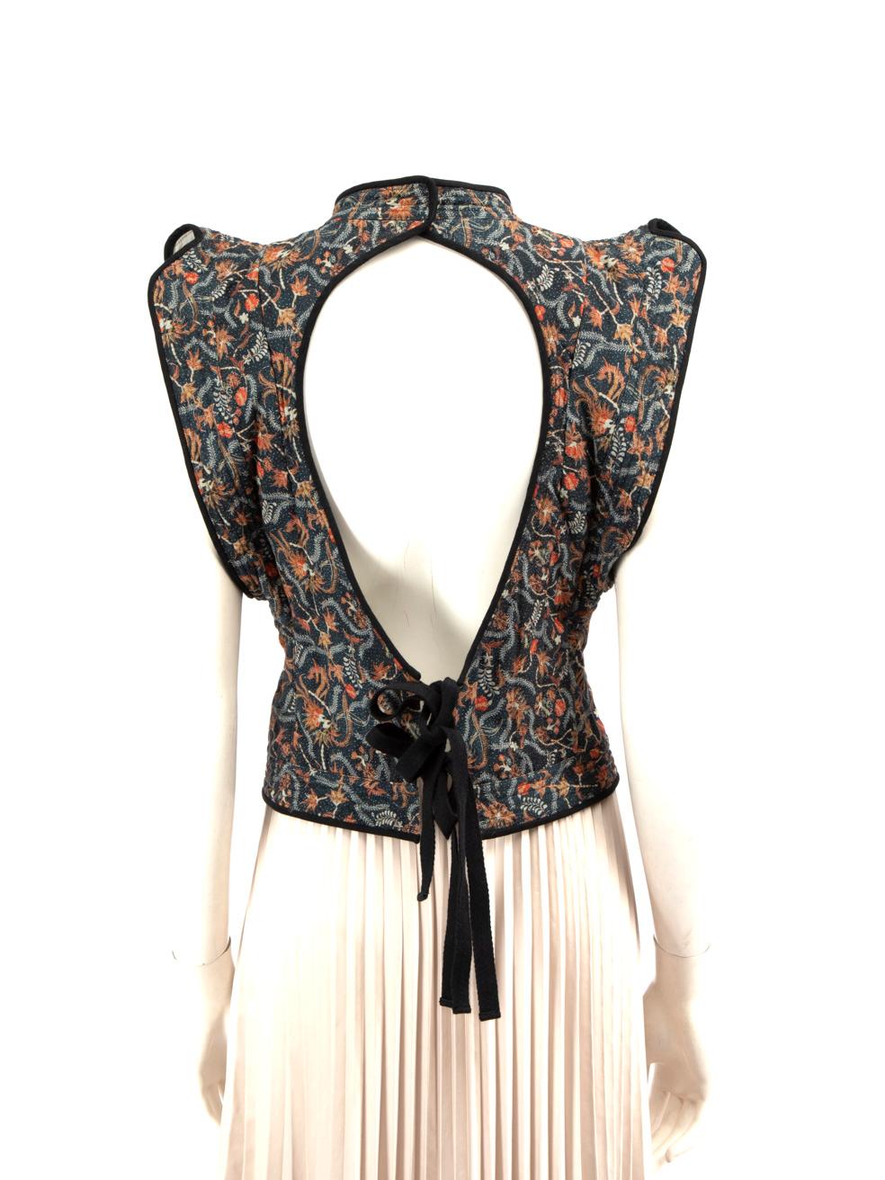 Black Isabel Marant Floral Patterned Vest Size M