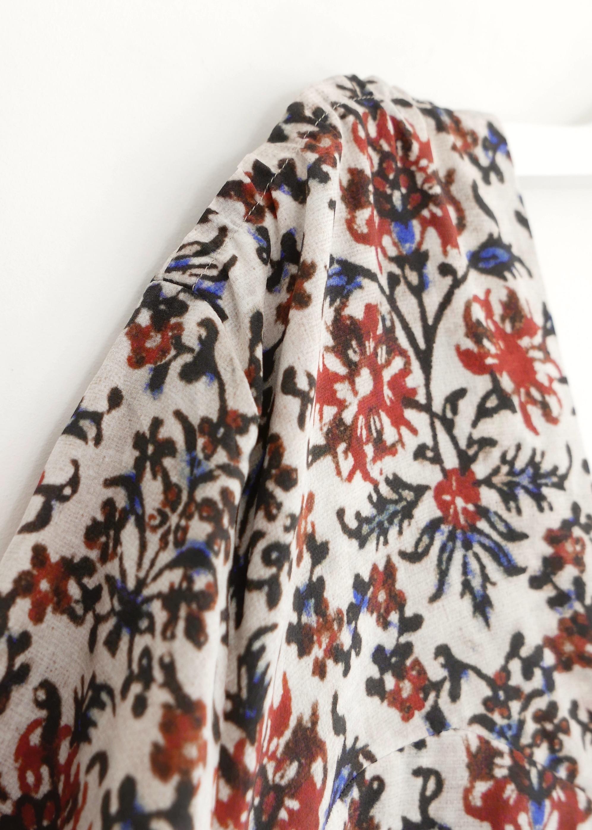 Gray Isabel Marant Arodie floral print dress For Sale