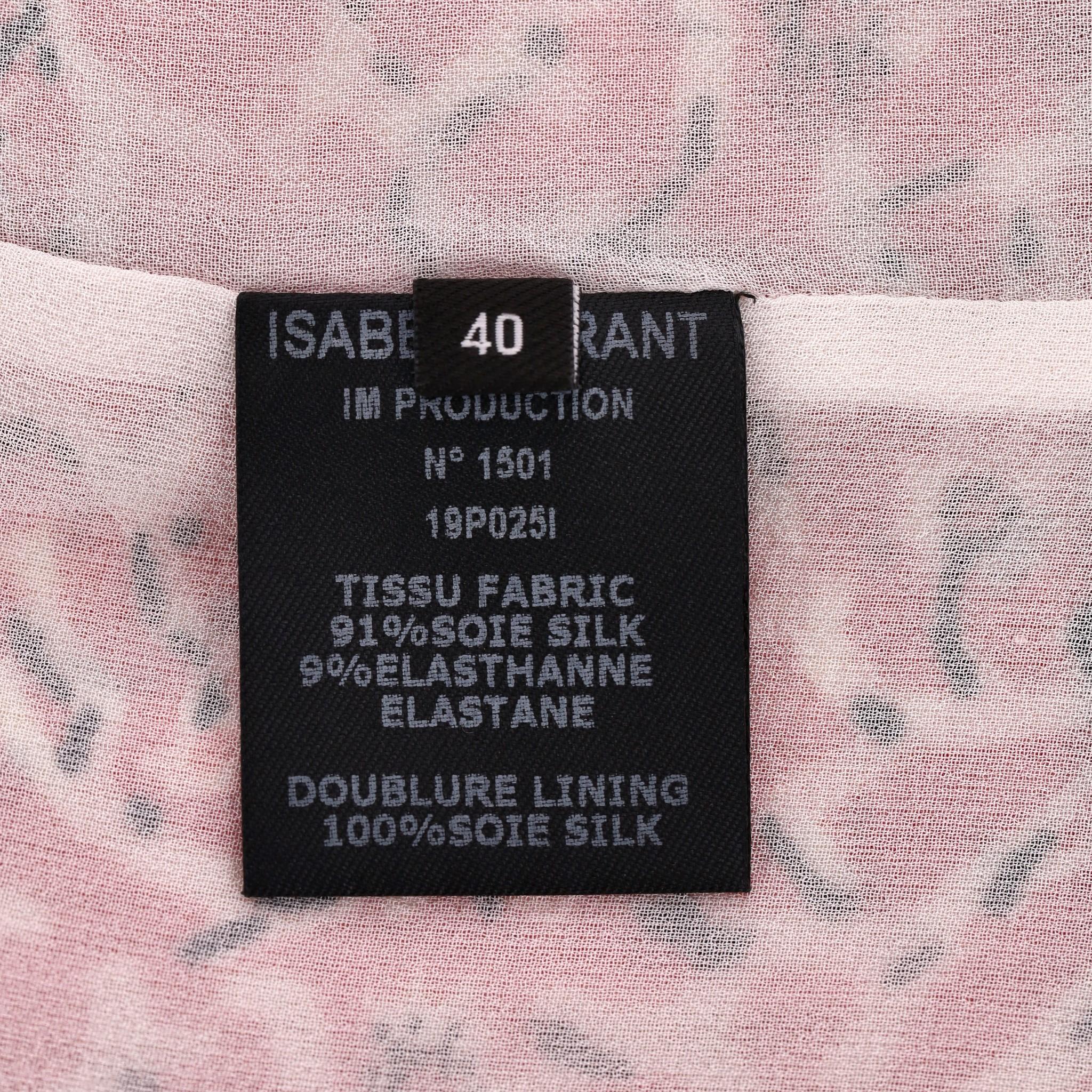 Isabel Marant Floral Print Silk Pleated Skirt For Sale 1