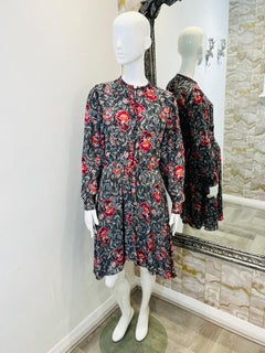 Vestido de seda floral Isabel Marant
