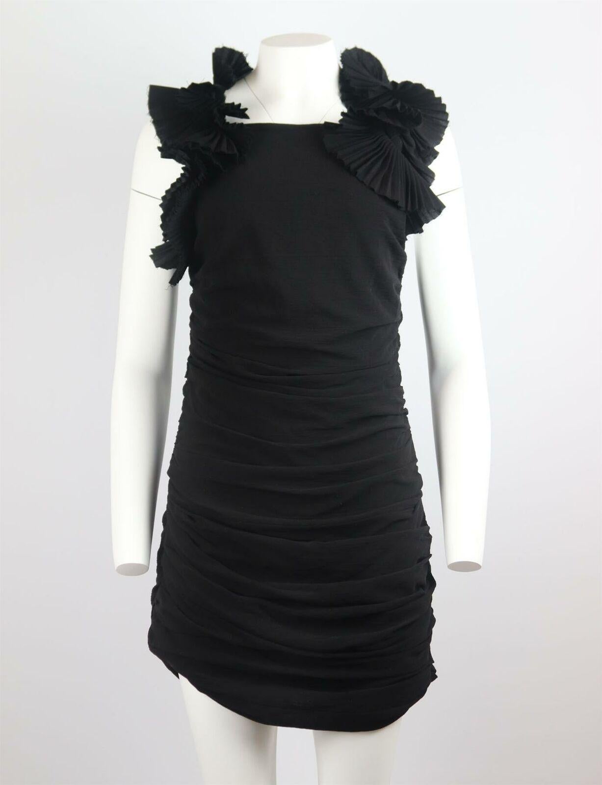 Isabel marant clearance black ruffle dress