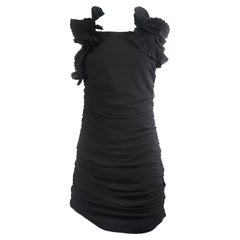 Isabel Marant Geeny Ruffled Cotton Gauze Mini Dress FR 40 UK 12