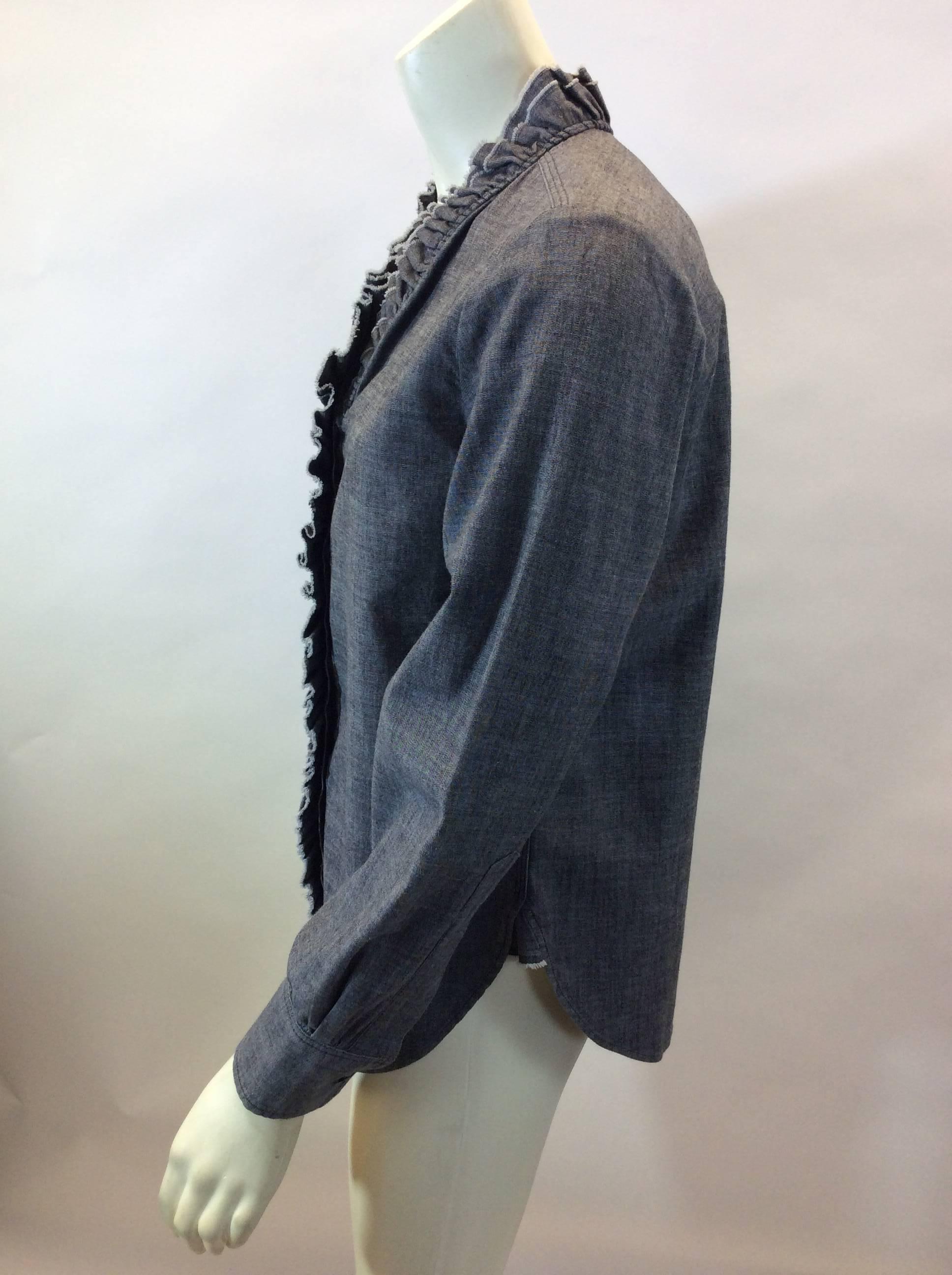 Isabel Marant Grey Button Down Blouse
Made in Tunisia
$138
98% Cotton
2$ Elastane
Size 38
Length 24