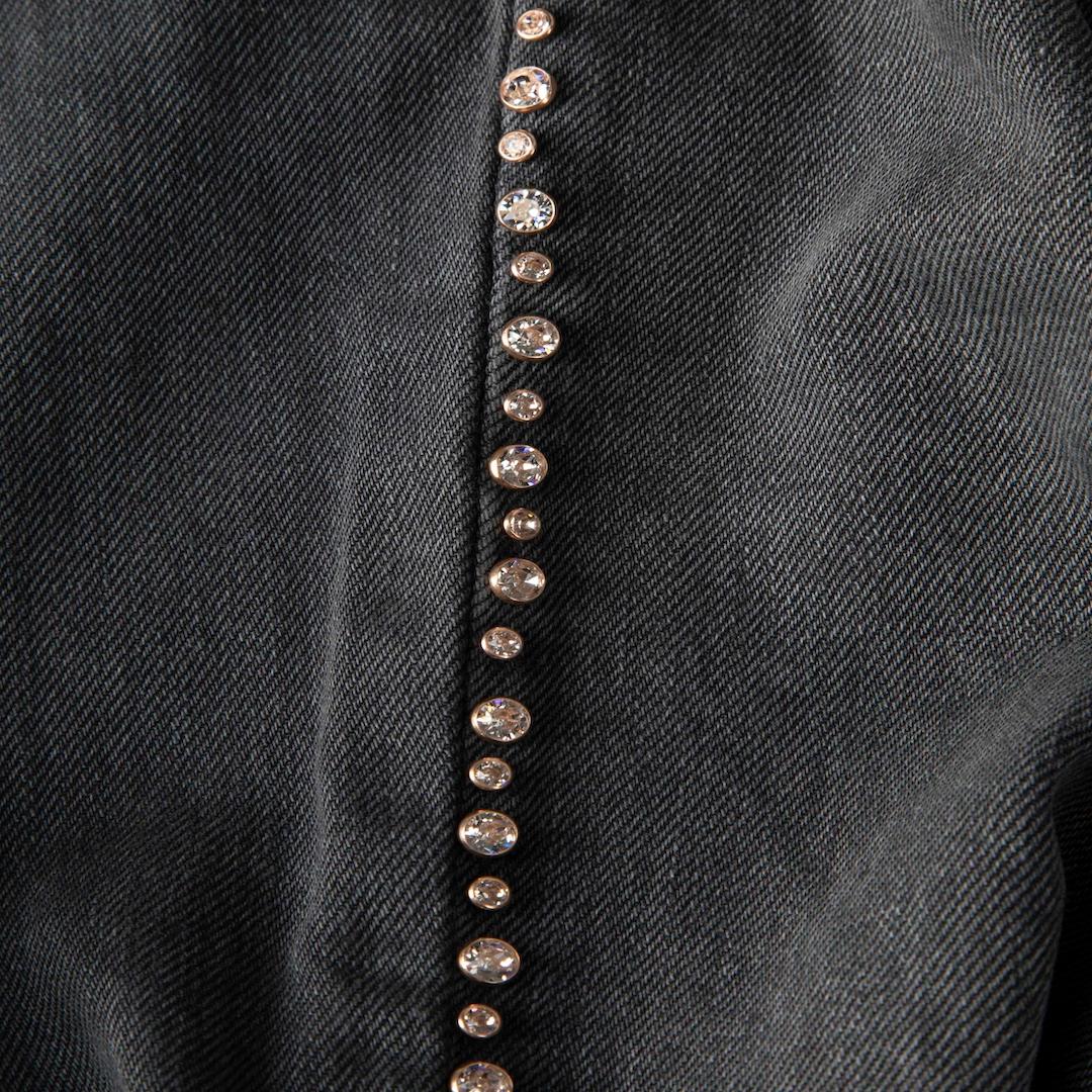 Isabel Marant Jeans skinny grigi impreziositi taglia XS In condizioni buone in vendita a London, GB