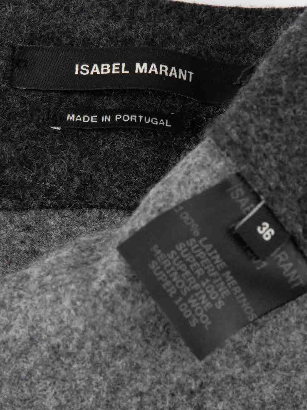 Women's Isabel Marant Grey Merino Wool Ruffle Belt For Sale