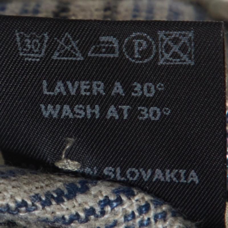 Isabel Marant Top court en lin à rayures grises et manches papillon XS en vente 2