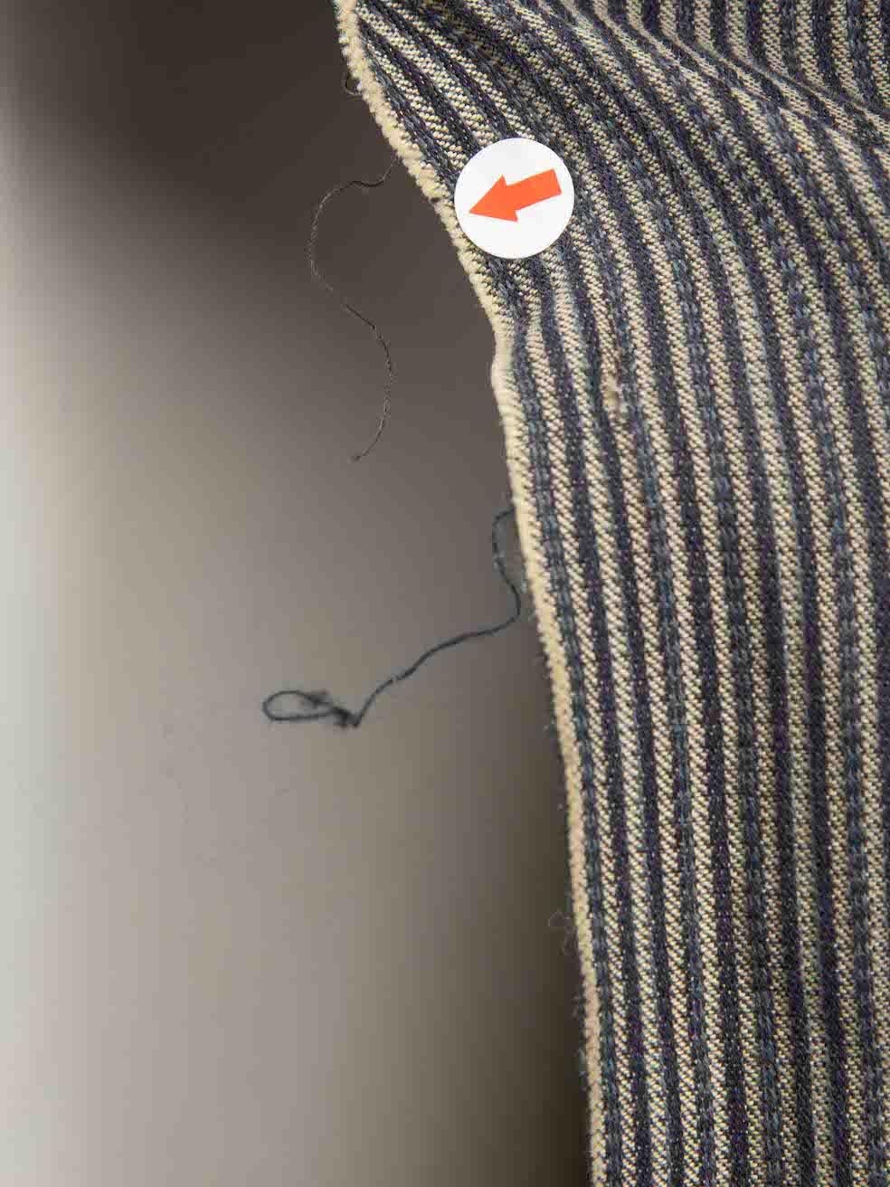 Isabel Marant Grey Striped Sleeveless Dress Size S In Good Condition For Sale In London, GB
