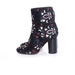 Isabel Marant,  Guya Embroidered suede ankle boots.