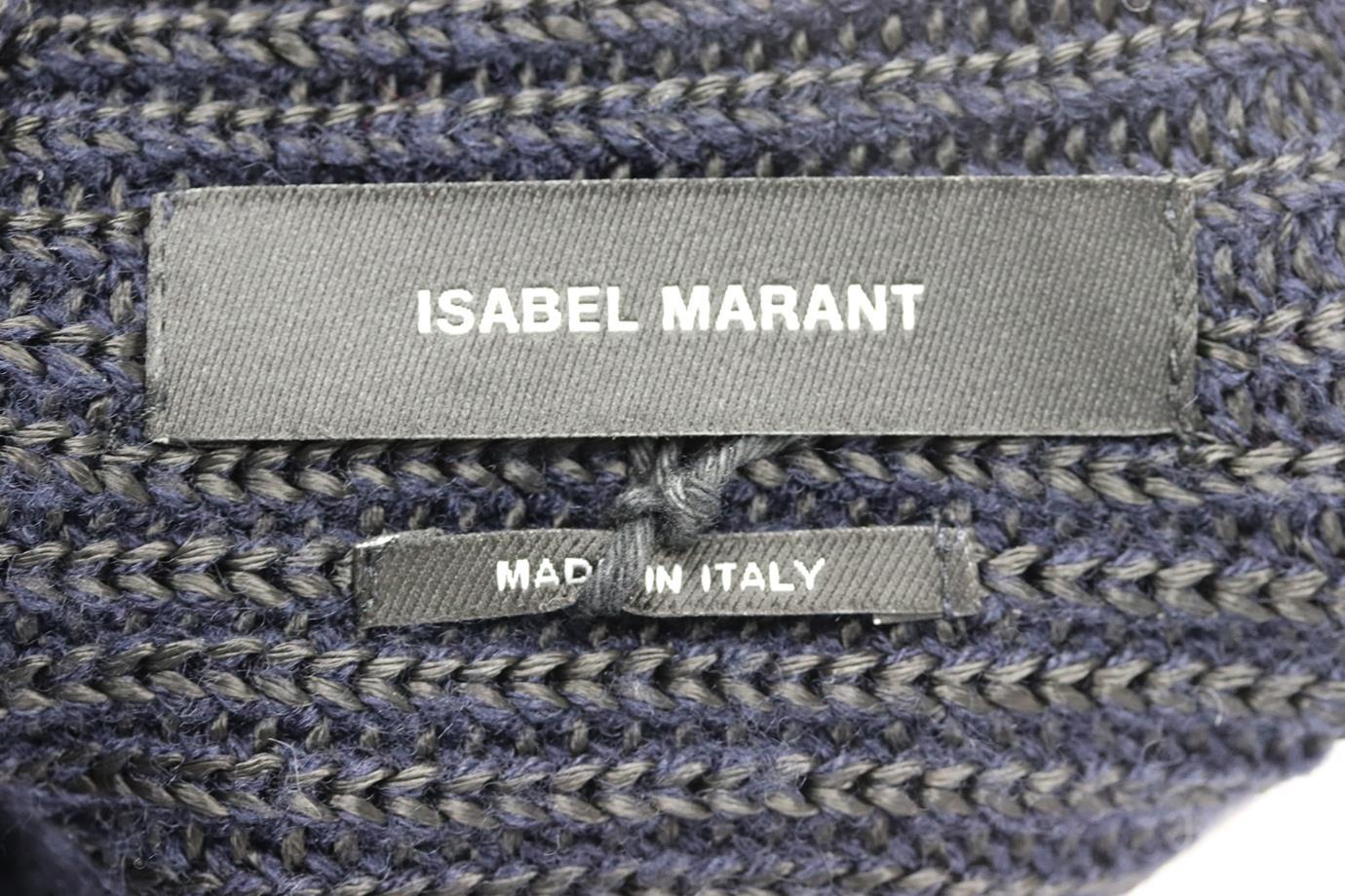 Black Isabel Marant Hatfield Striped Wool Blend Sweater FR 34 UK 6