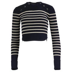 Isabel Marant Hatfield Striped Wool Blend Sweater FR 34 UK 6