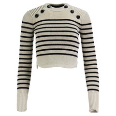 Isabel Marant Hatfield gestreifter Pullover aus Wollmischung FR 34 UK 6