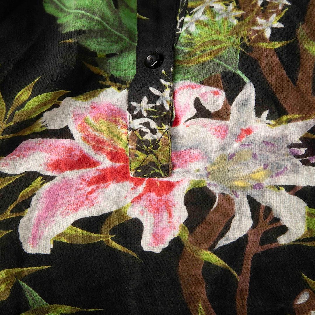 Isabel Marant Isabel Marant √âtoile Black Floral Long Sleeve Blouse Size S In Good Condition For Sale In London, GB