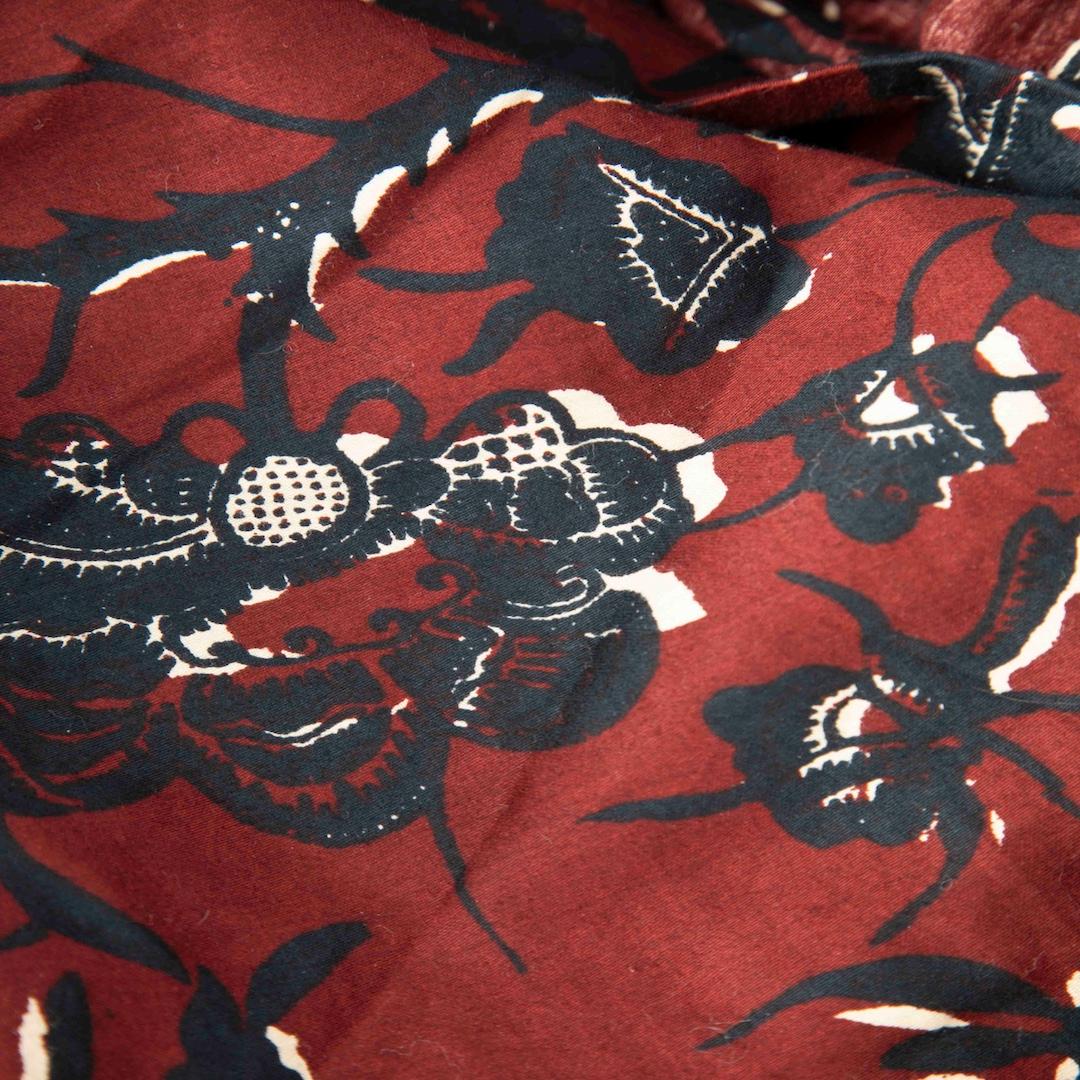 Isabel Marant Isabel Marant √âtoile Burgundy Floral Wrap Mini Rock Größe M im Zustand „Gut“ in London, GB