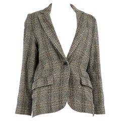 Isabel Marant Isabel Marant √âtolie Grey Wool Herringbone Blazer Size XS