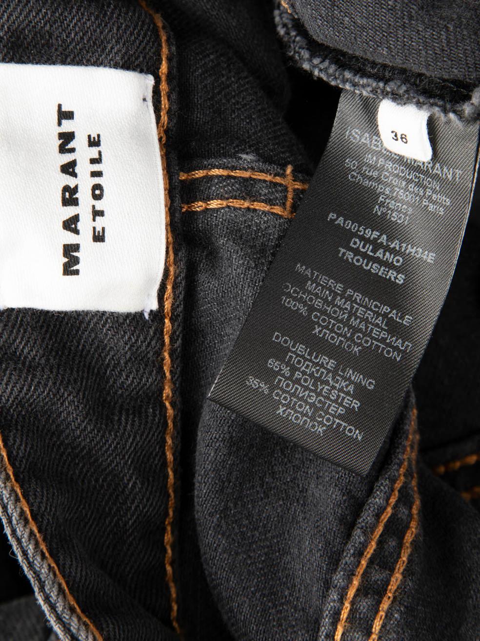 Isabel Marant Isabel Marant Etoile Black Faux Pearl Embellished Jeans Size S 1